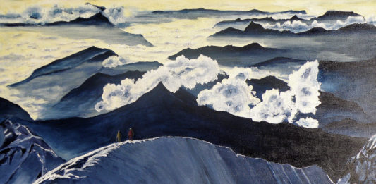 Camille peint Semaine 3 - Ascension du Mont-Blanc