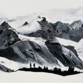 Camille peint Semaine 5 - Chaînes Himalayennes