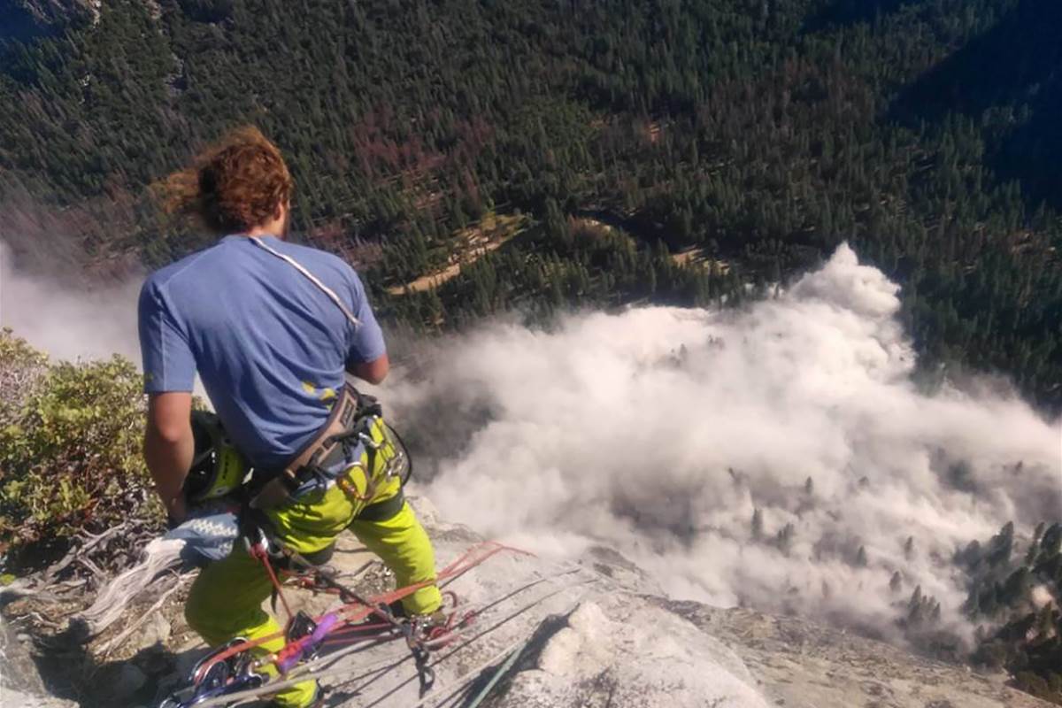 Accidents suite chute de rochers El Capitan - photo Peter_Zabrok