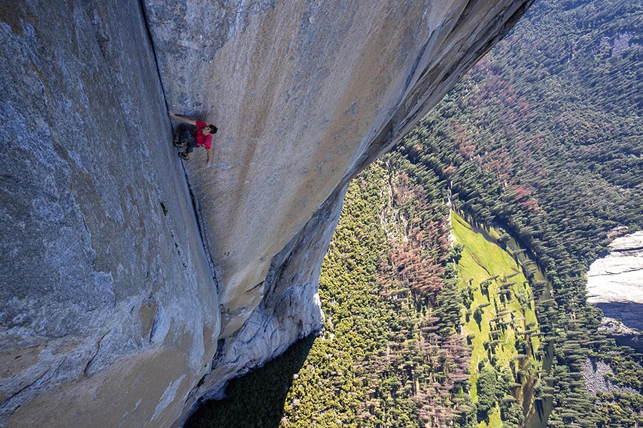 Alex Honnold El Capitan, Freerider - Alex Honnold escalade solo gratuite Freerider, El Capitan, Yosemite, États-Unis le 3 juin 2017. 