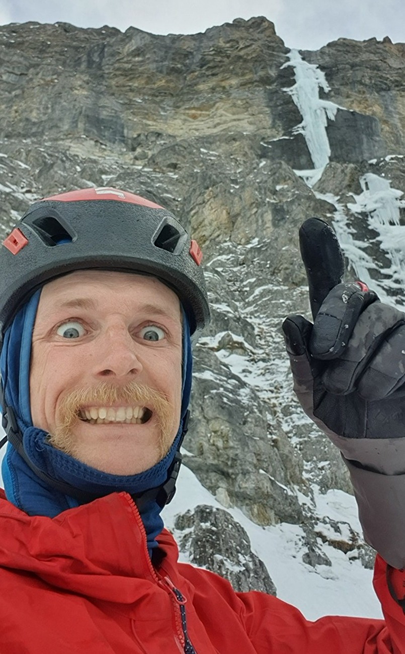 Martin Feistl - Martin Feistl réalise la première ascension en solo du « Daily Dose of Luck » sur l'Hammerspitze à Pinnistal, Autriche (24/01/2024)