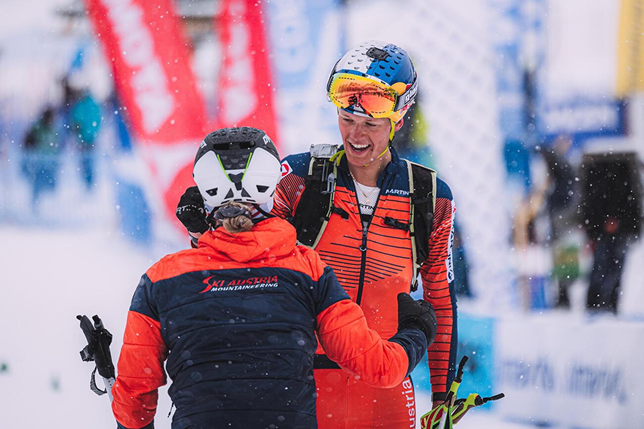 Coupe du monde de ski-alpinisme 2024 - Johanna Hiemer et Paul Verbnjak, deuxièmes du relais mixte à Cortina, Coupe du monde de ski-alpinisme 2024 relais mixte