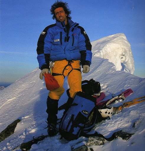 Patrick Berhault, Monviso - Patrick Berhault lors de sa traversée des Alpes de la Slovénie à la Méditerranée.