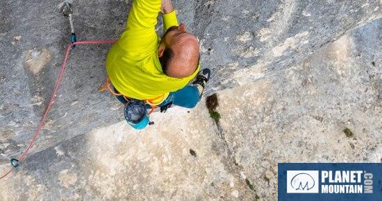 Watch Cédric Lachat climb Chimpanzodrome, historic Jean-Pierre Bouvier 7c+ at Saussois