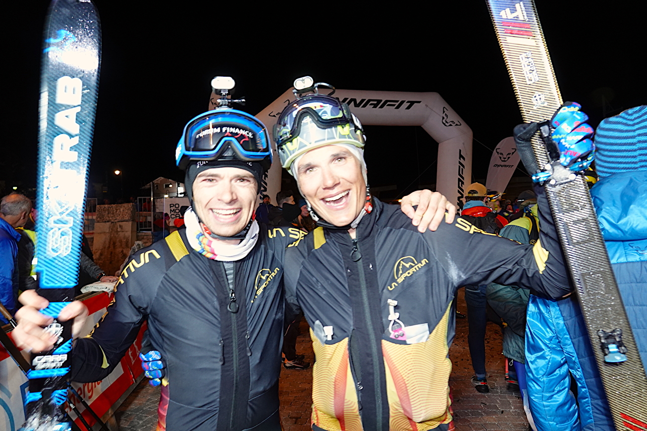 Sellaronda Skimarathon 2024 - Gagnants Maximilien Drion & Alex Oberbacher,, Sellaronda Skimarathon 2024