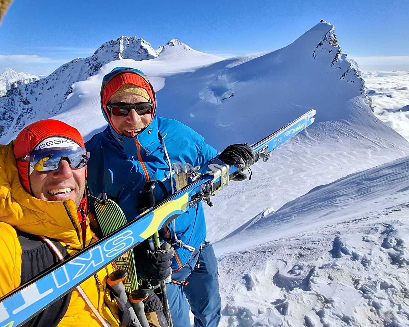 XPeaks, 82x4000, Christian Maurer, Peter von Känel - Peter von Känel et Christian Maurer au sommet du Parrotspitze