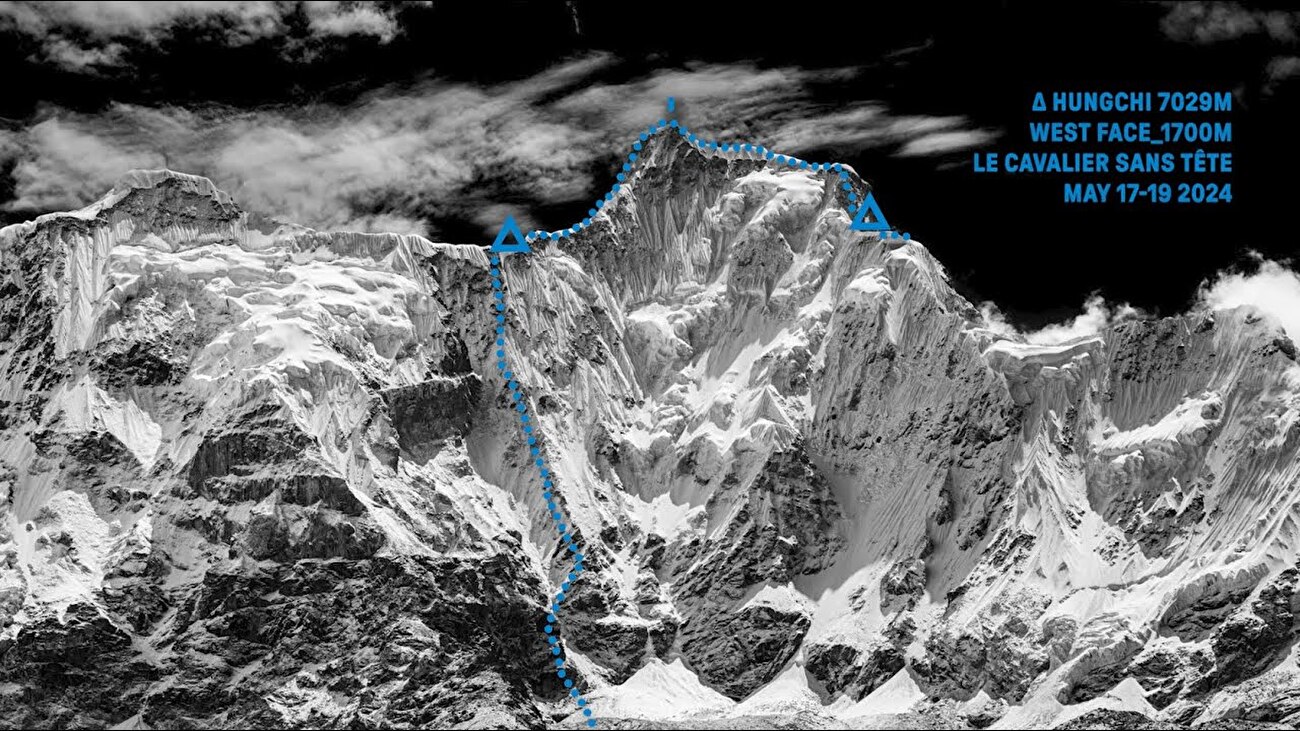 Hungchi West Face escaladée en style alpin par Charles Dubouloz, Symon Welfringer