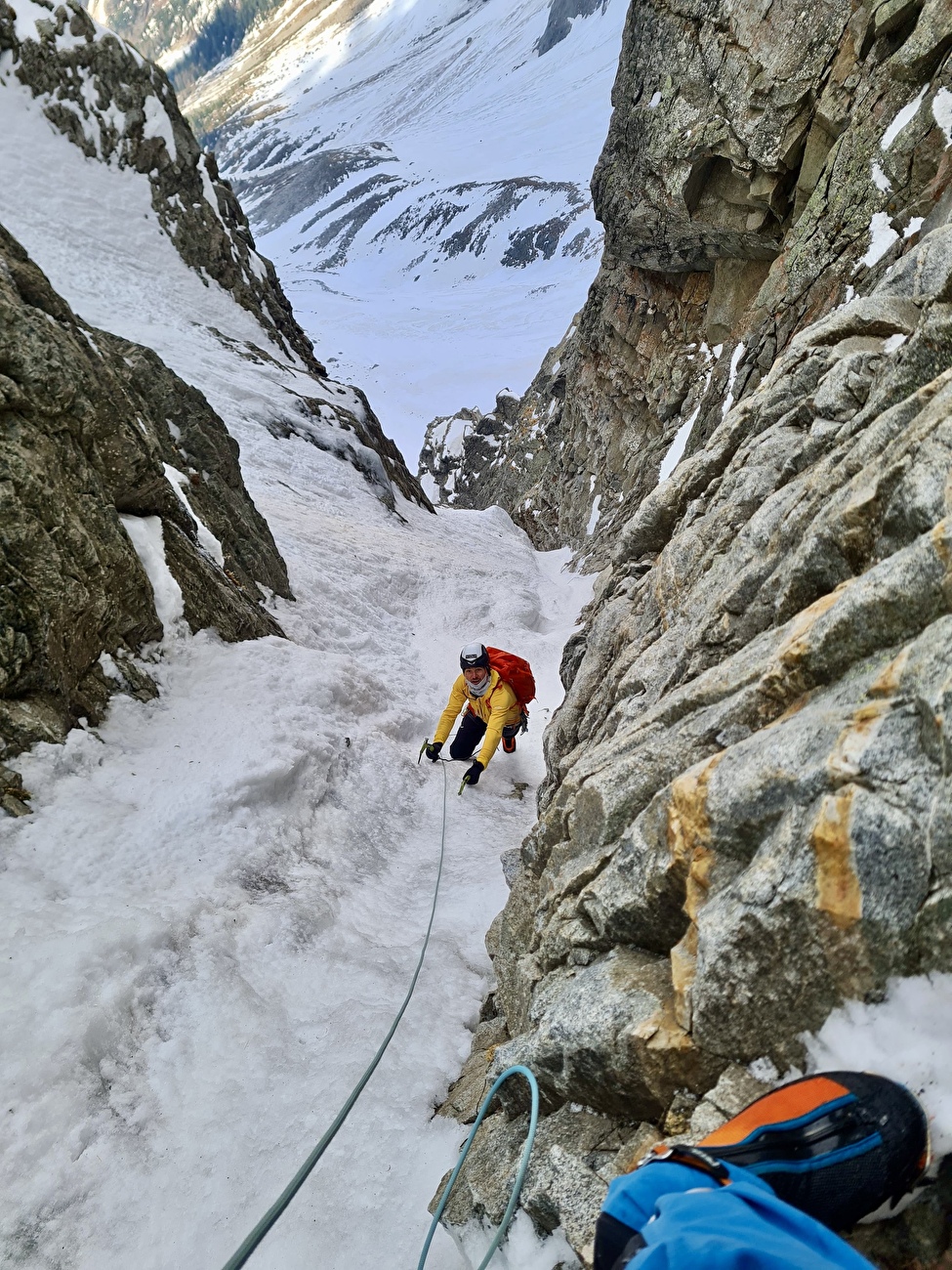 Hochflachkofel, Rieserferner Group, Simon Gietl, Jakob Steinkasserer - Réalisation de la première ascension de 'Hexentango' sur la face ouest du Hochflachkofel, Rieserferner Group (Simon Gietl, Jakob Steinkasserer 30/04/2024)