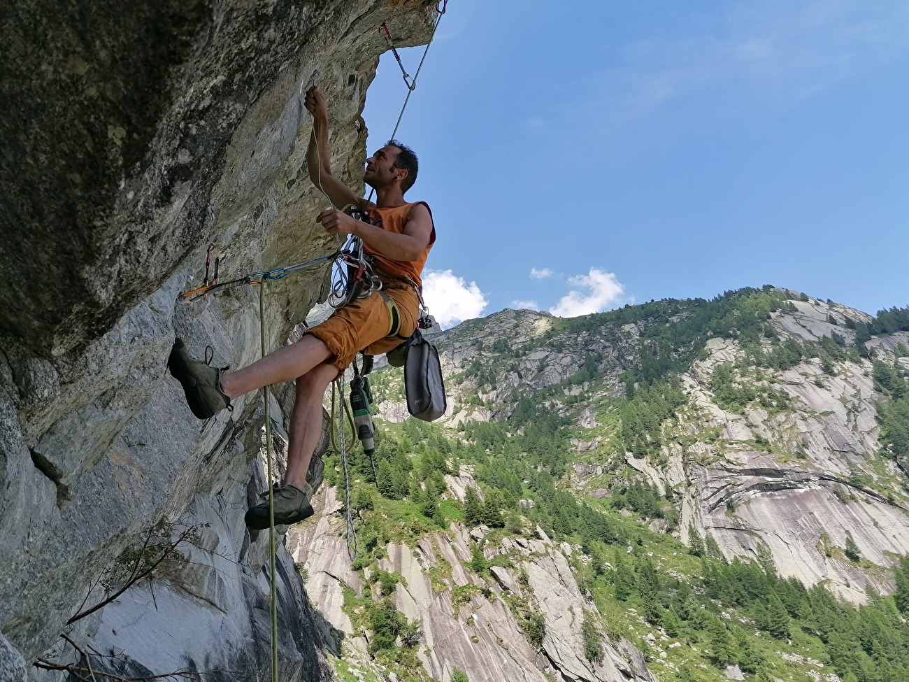 Ferro, Val del Ferro, Val di Mello, Italie - Le rocher Ferro à Val del Ferro (Val di Mello)