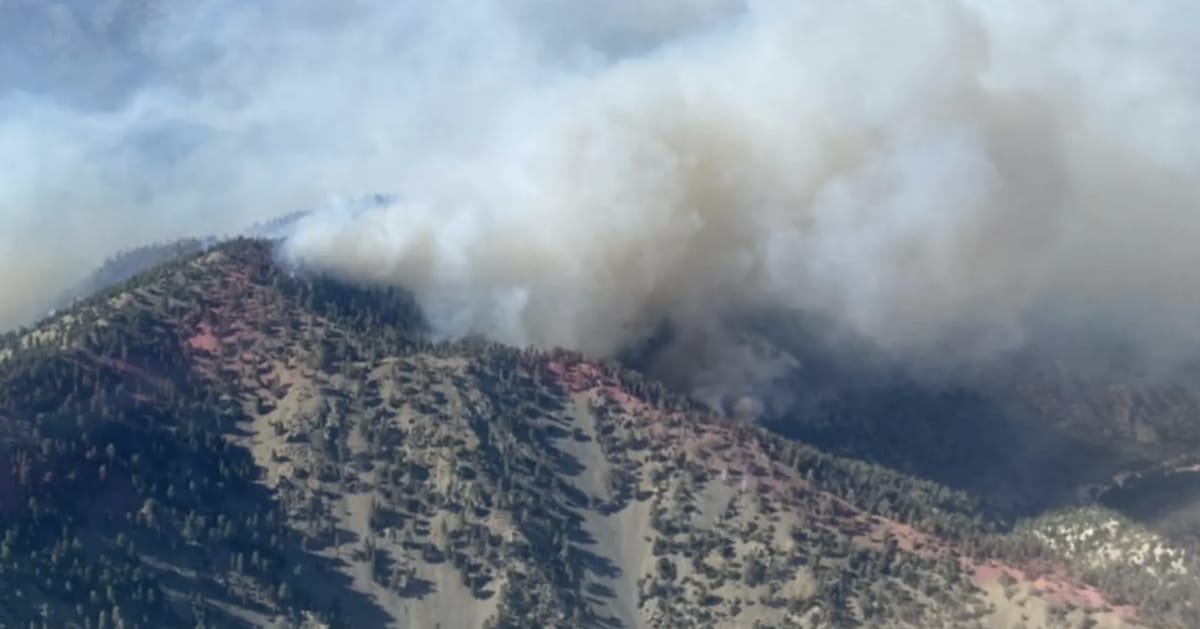 Un incendie de forêt fait rage à proximité d'une station de ski en Californie