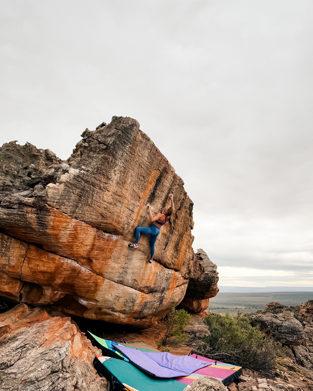 Michaela Kiersch Rocklands - Michaela Kiersch présente son 'Black Mango Chutney' 7C+/V10 à Rocklands, Afrique du Sud