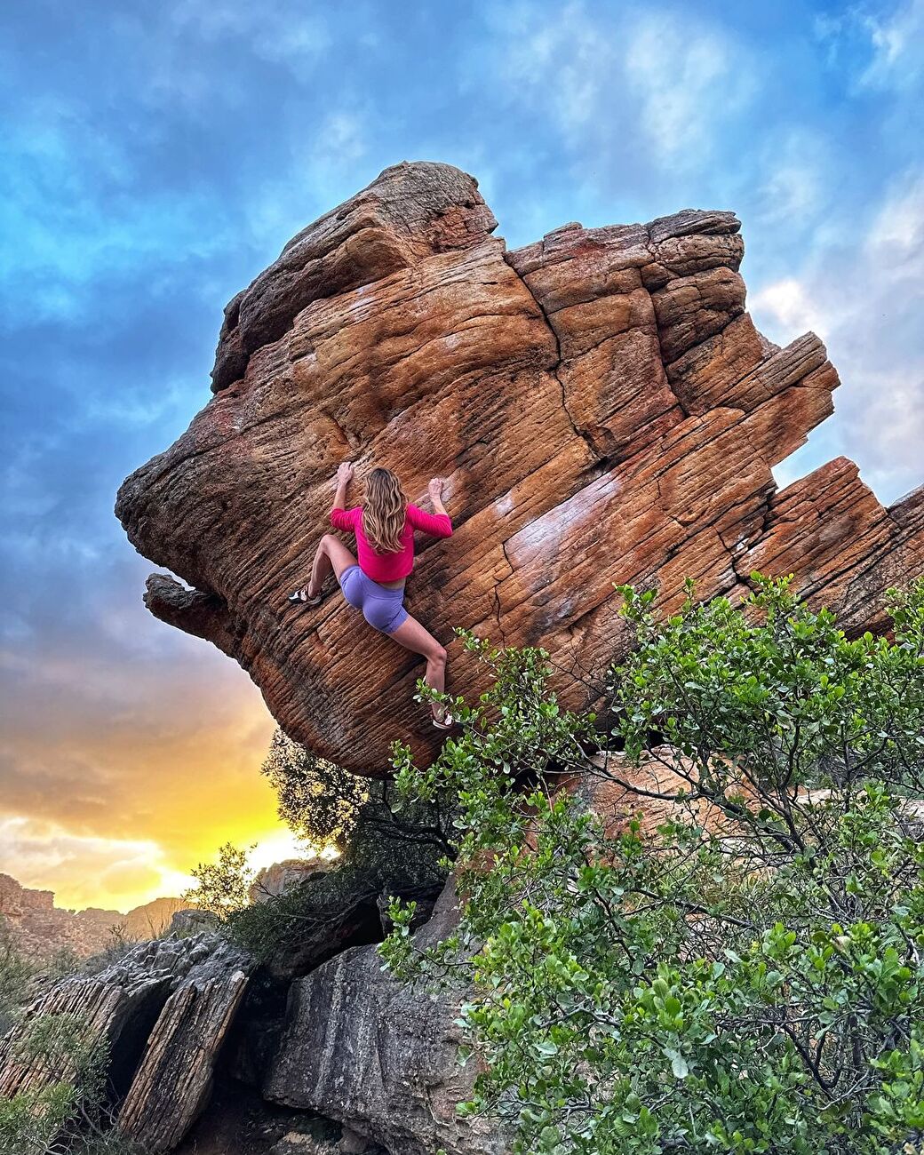 Michaela Kiersch Rocklands - Michaela Kiersch exhibe « The Hatchling » 8A/V11 à Rocklands, Afrique du Sud