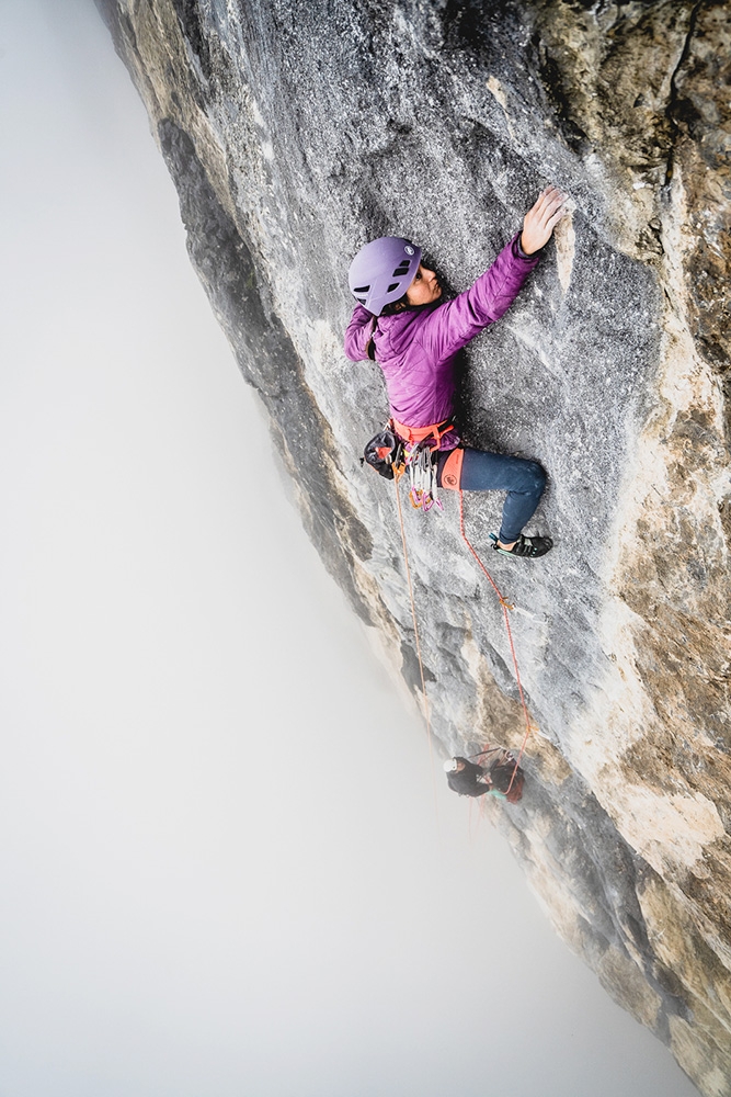 Katherine Choong, Engelberg - Katherine Choong escalade '6.4 Sekunden' (170m, 8b/+) à Engelberg en Suisse.