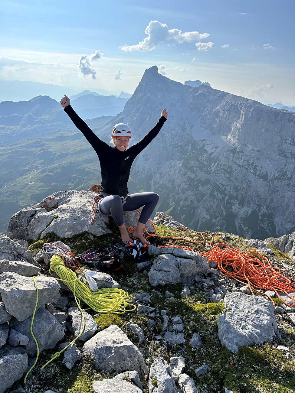 Schijenfluh Rätikon Lara Neumeier Nadine Wallner - Lara Neumeier célèbre sa répétition de 