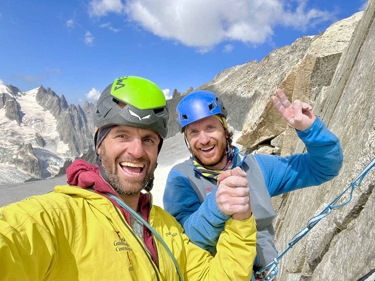 Rognon Vaudano Mont Blanc, Niccolò Bruni, Gianluca Marra - La première ascension de 