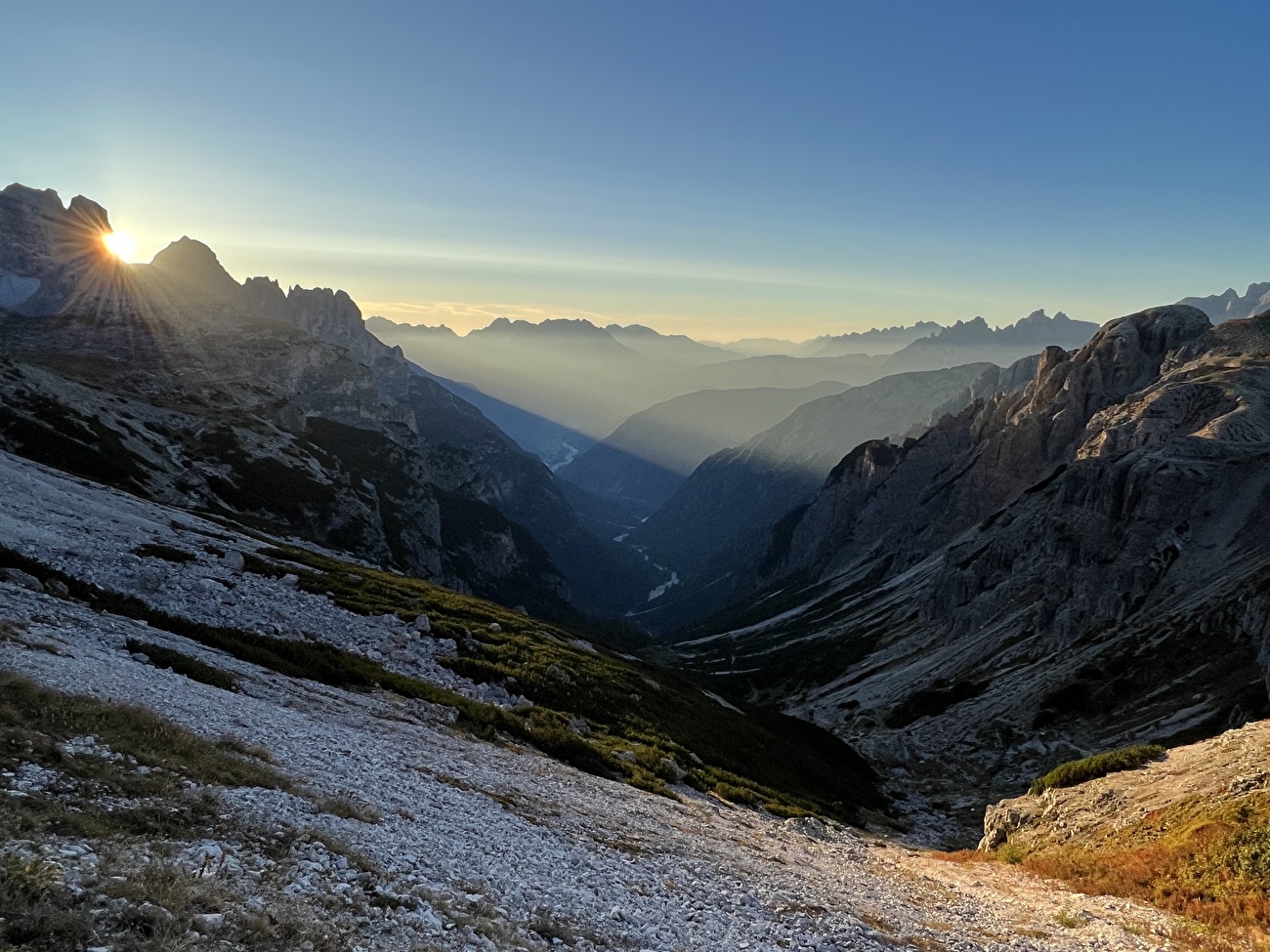 Cadore - La vue depuis Tre Cime di Lavaredo vers le Cadore