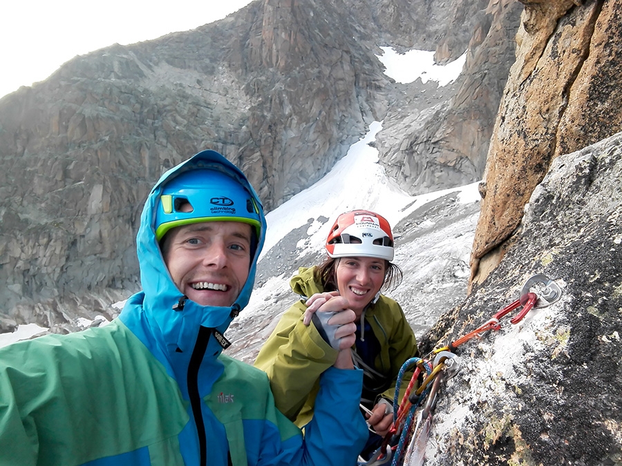 Mont Blanc, Aiguille d'Argentière, Ondrej Húserka, Ján Smoleň - Ján Smoleň et Ondrej Húserka, Aiguille d'Argentière - Mont Blanc, août 2018