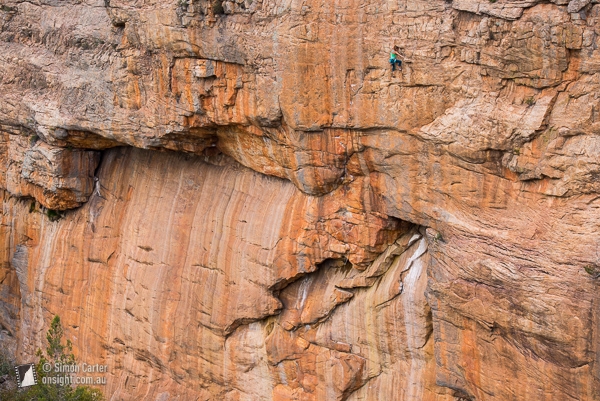 Mont Arapiles, Australie - Brittany Griffith, Common Knowledge (24), Mur de Tjuringa, Mont Arapiles, Victoria, Australie.