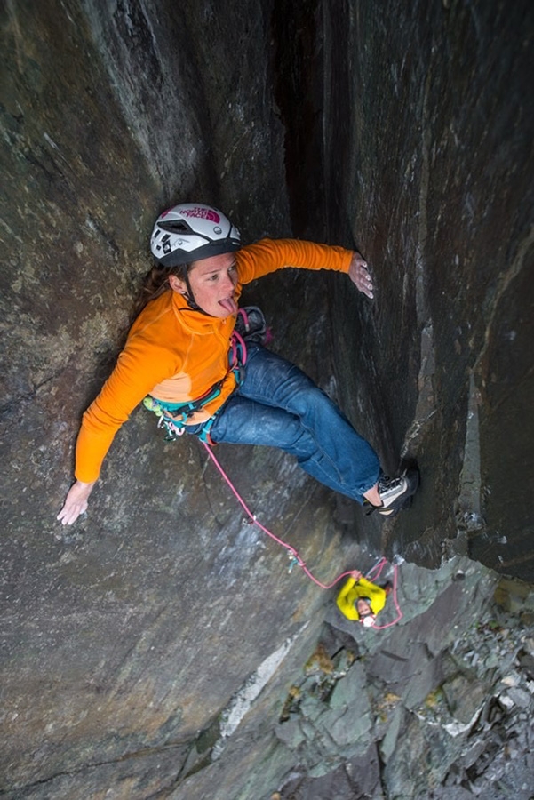 Caroline Ciavaldini The Quarryman - Caroline Ciavaldini gravit petit à petit le coin vitré de The Quarryman au-dessus de Llanberis, au nord du Pays de Galles, en avril 2016. 