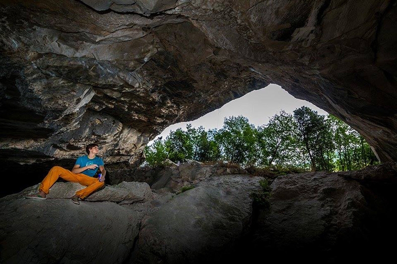 Domen Skofic - Domen Škofic escalade Reini's Vibes 8c/+ à Massone, Arco