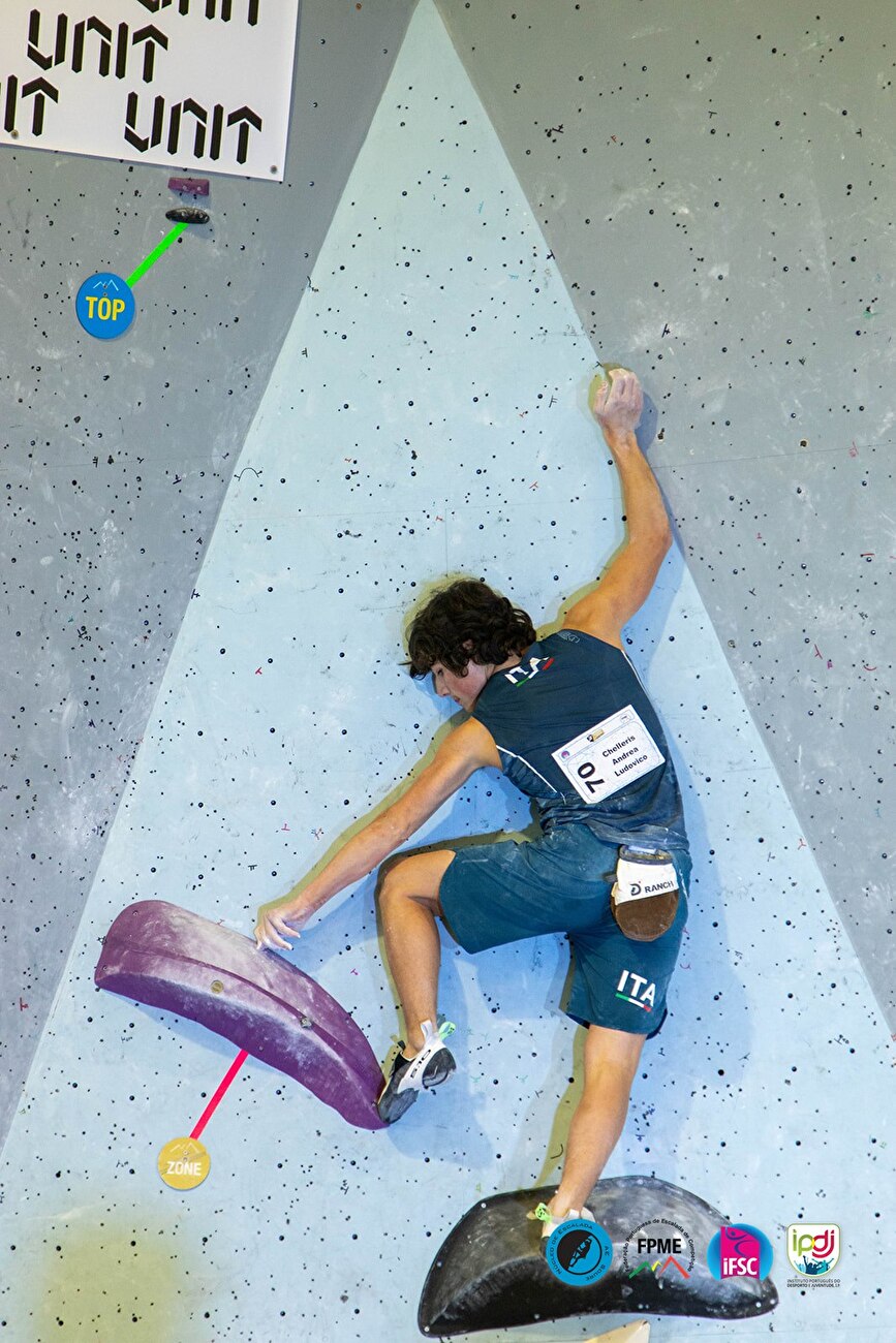 Coupe d'Europe Jeunes Boulder 2024 - Andrea Chelleris, Coupe d'Europe Jeunes Boulder 2024 à Soure au Portugal