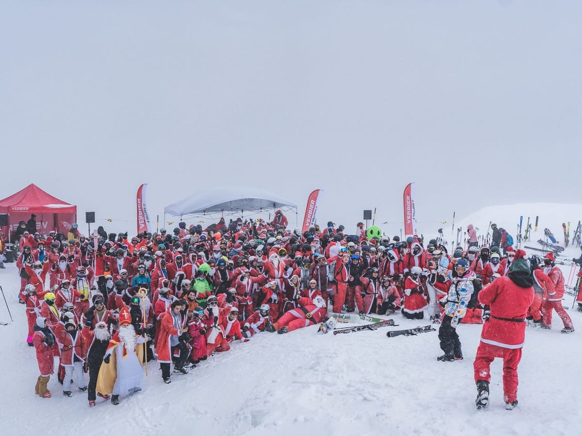 Skiez comme le Père Noël à Verbier