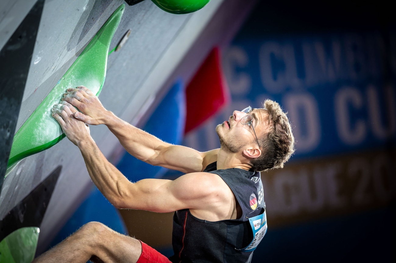 Yannick Flohé coche Janus (9a+) dans le Frankenjura allemand