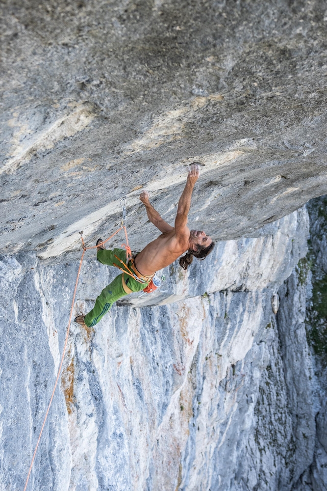 Alexander Huber, Thomas Huber, Alpetalkkopf - Alexander Huber réalise la première ascension libre de Siete Venas sur Alpetalkkopf