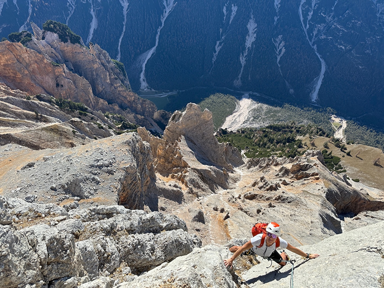 Muntejela de Senes, Dolomites, Simon Kehrer, Marta Willeit - La première ascension du 'Lastun de Mareo' sur Muntejela de Senes, Dolomites (Simon Kehrer, Marta Willeit 11/04/2024)