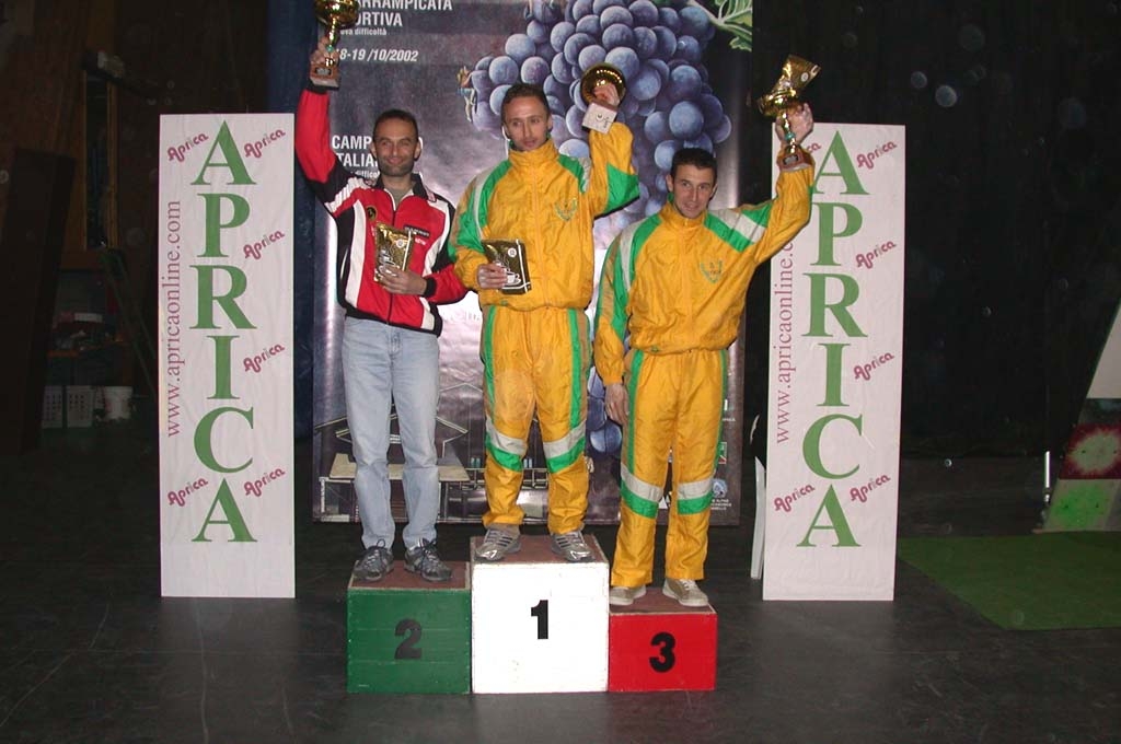 Dino Lagni - Italian Lead Championship 2002 en Afrique: 2. Dino 1. Flavio Crespi Cristian Brenna
