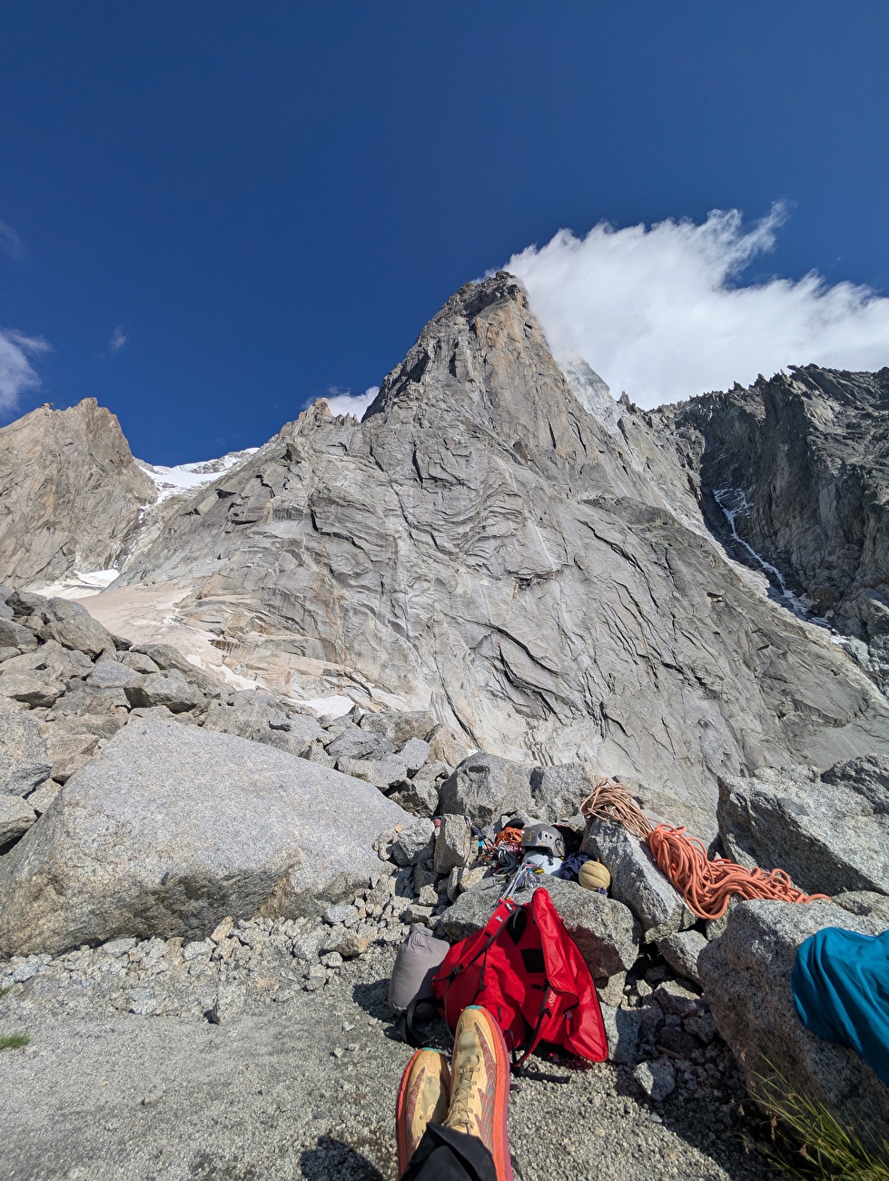 Les Drus Mont Blanc, Léo Billon, Enzo Oddo - The first free ascent of 'Voie Lafaille', west face of Les Drus (Léo Billon, Enzo Oddo summer 2024)