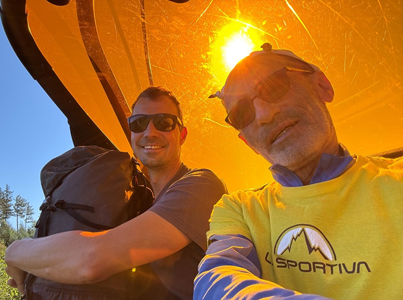 Igor Koller, Martin Krasňanský - Martin Krasňanský et Igor Koller avant de répéter la route des bonbons sur le bouclier de Lomnický dans les hauts tatras de Slovaquie, il le 13 août 2025