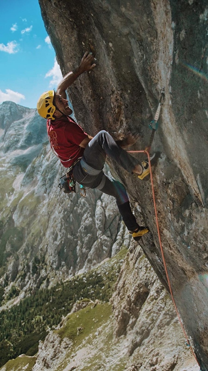 Marcello Bombardi Marmolada - Marcello Bombardi grimpant «Ego Land» sur Marmolada, Dolomites, été 2025