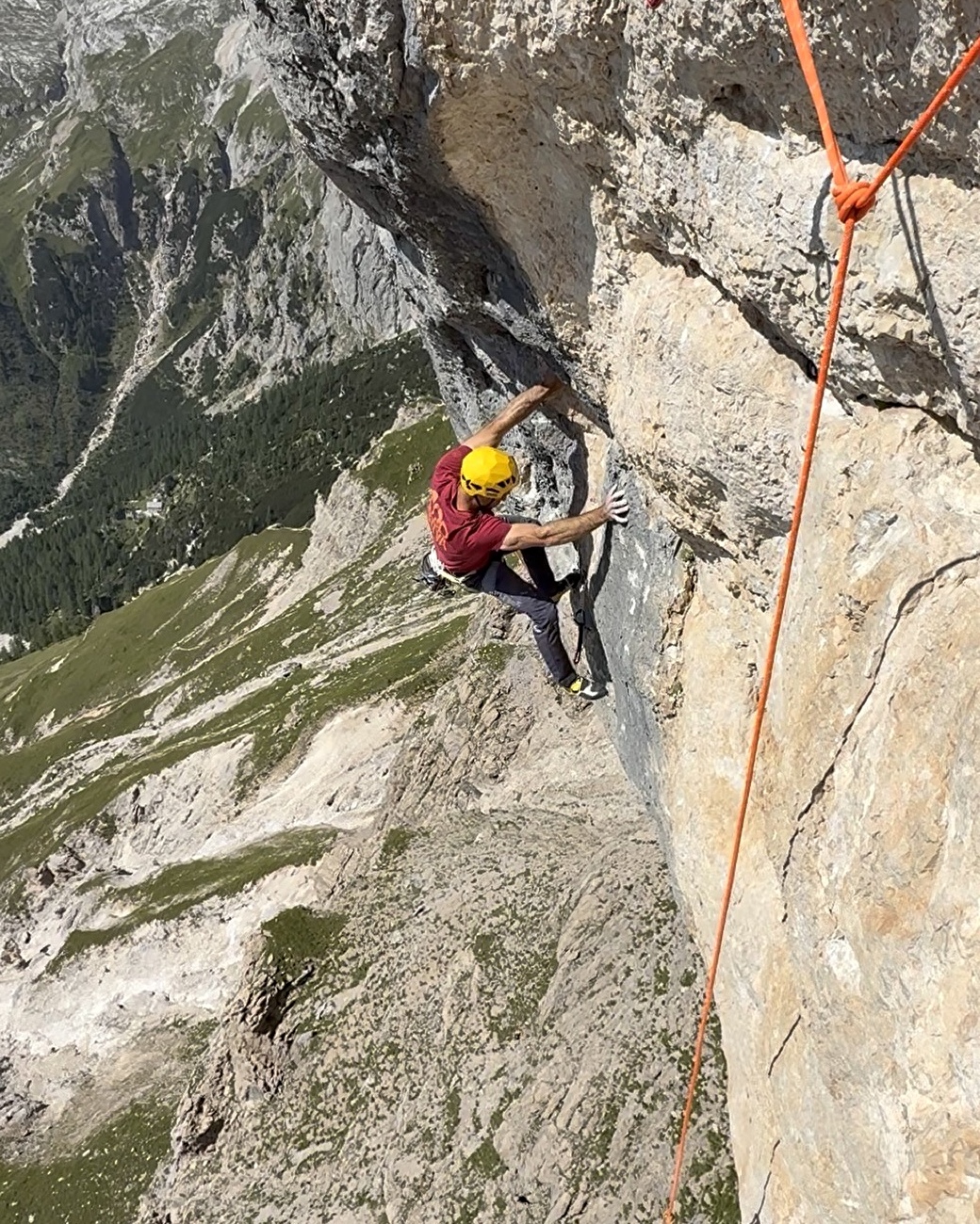 Marcello Bombardi Marmolada - Marcello Bombardi grimpant «Ego Land» sur Marmolada, Dolomites, été 2025