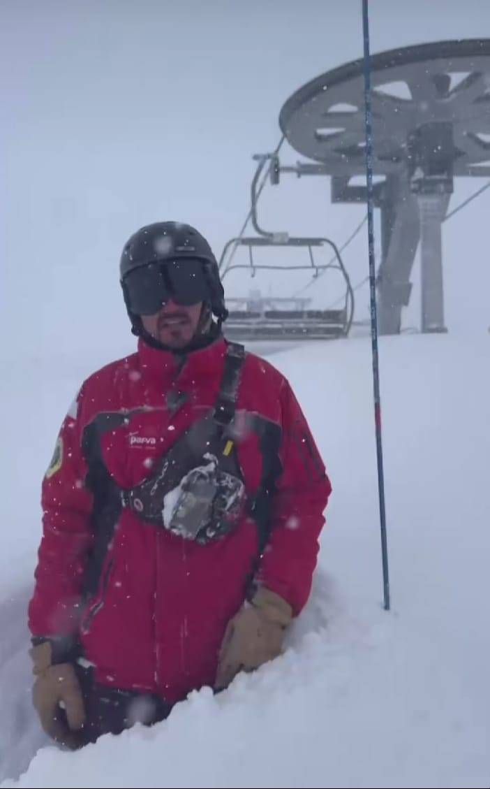Les chutes de neige jusqu'à 1 m / 40 "dans les Andes