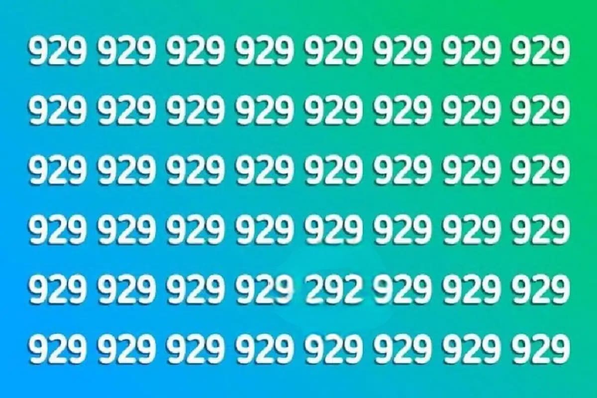 Trouvez le chiffre différent