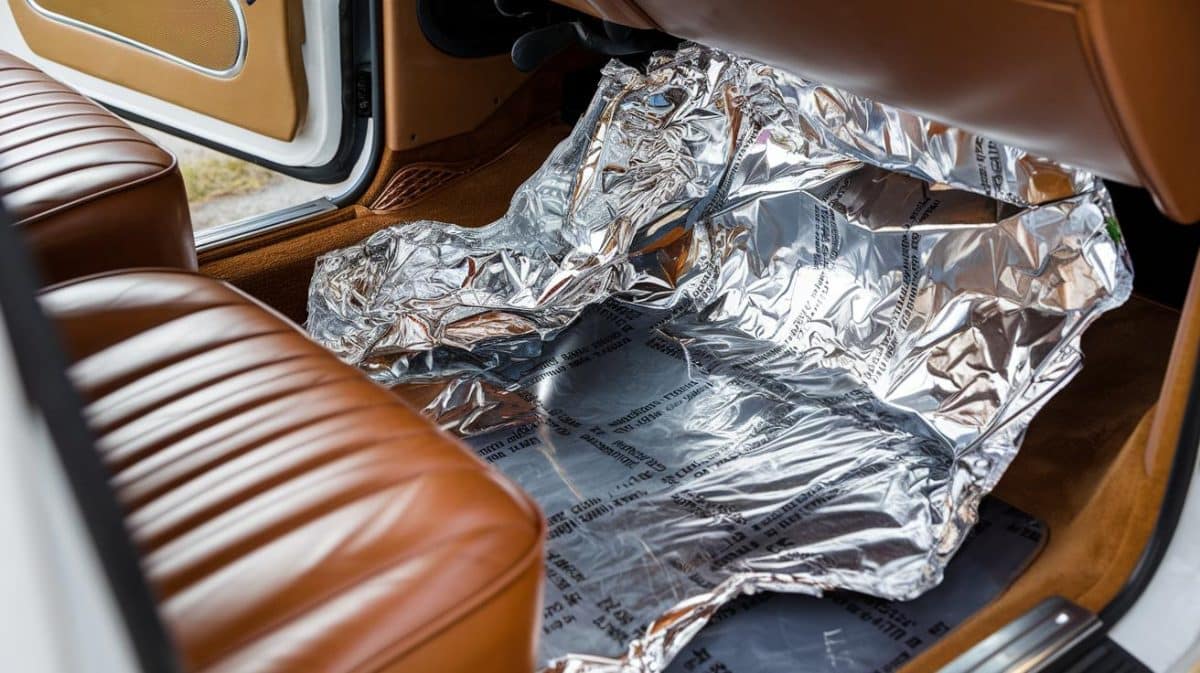 papier aluminium dans la voiture