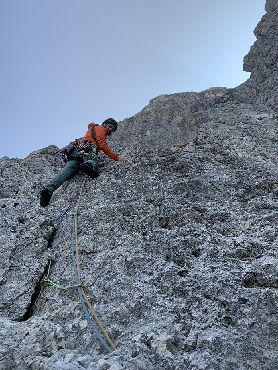 Batteria volante sur Kafmannspitze établie dans le Rosengarten, Dolomites