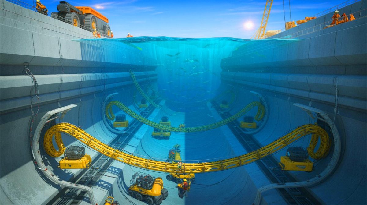 pont sous-marin géant