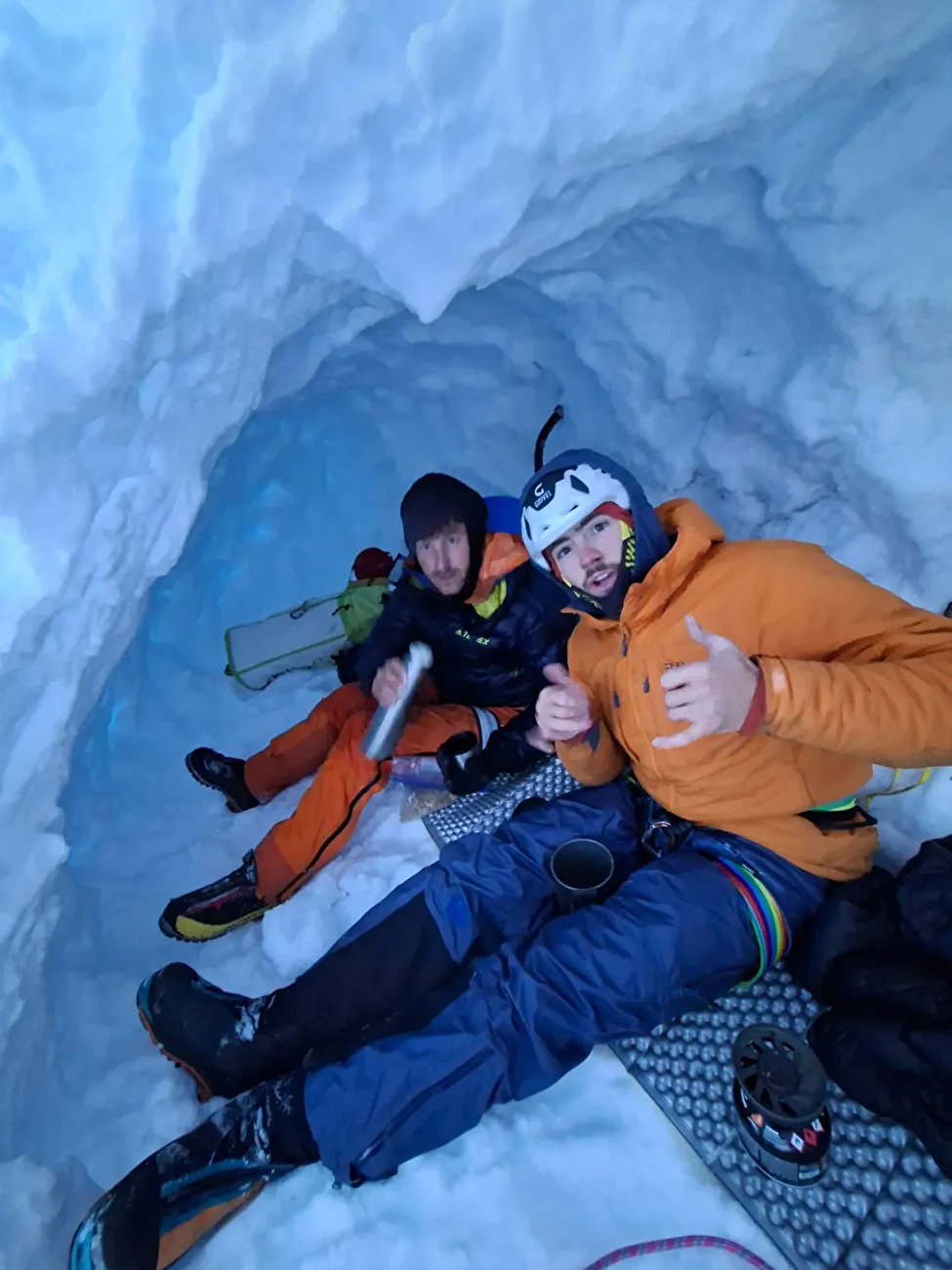 Aiguille de Triolet, Philippe Bruley, Amaury Fouillade, Olivier Koll - Climbing 'You didn't ask' on the north face of Aiguille de Triolet, Mont Blanc massif (Philippe Bruley, Amaury Fouillade, Olivier Kolly 12/2025) Aiguille de Triolet, Philippe Bruley, Amaury Fouillade, Olivier Koll - Climbing 'You didn't ask' on the north face of Aiguille de Triolet, Mont Blanc massif (Philippe Bruley, Amaury Fouillade, Olivier Kolly 12/2025)