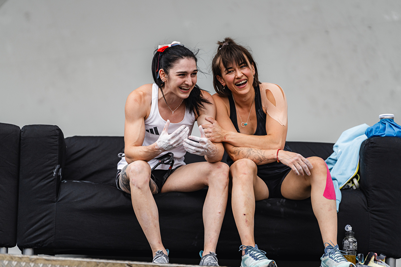 Série de qualification olympique de Budapest - Mia Krampl et Ievgeniia KazbekovaFinale principale, série de qualification olympique de Budapest 2024 Série de qualification olympique de Budapest - Mia Krampl et Ievgeniia KazbekovaFinale principale, série de qualification olympique de Budapest 2024