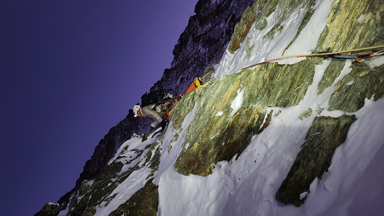 Dent Blanche, Olivier Kolly, Filippo Sala, Silvan Schüpbach - The first ascent of 'Le clin d’œil' on Dent Blanche (4357m), Switzerland (Olivier Kolly, Filippo Sala, Silvan Schüpbach 28-29/12/2025) Dent Blanche, Olivier Kolly, Filippo Sala, Silvan Schüpbach - The first ascent of 'Le clin d’œil' on Dent Blanche (4357m), Switzerland (Olivier Kolly, Filippo Sala, Silvan Schüpbach 28-29/12/2025)