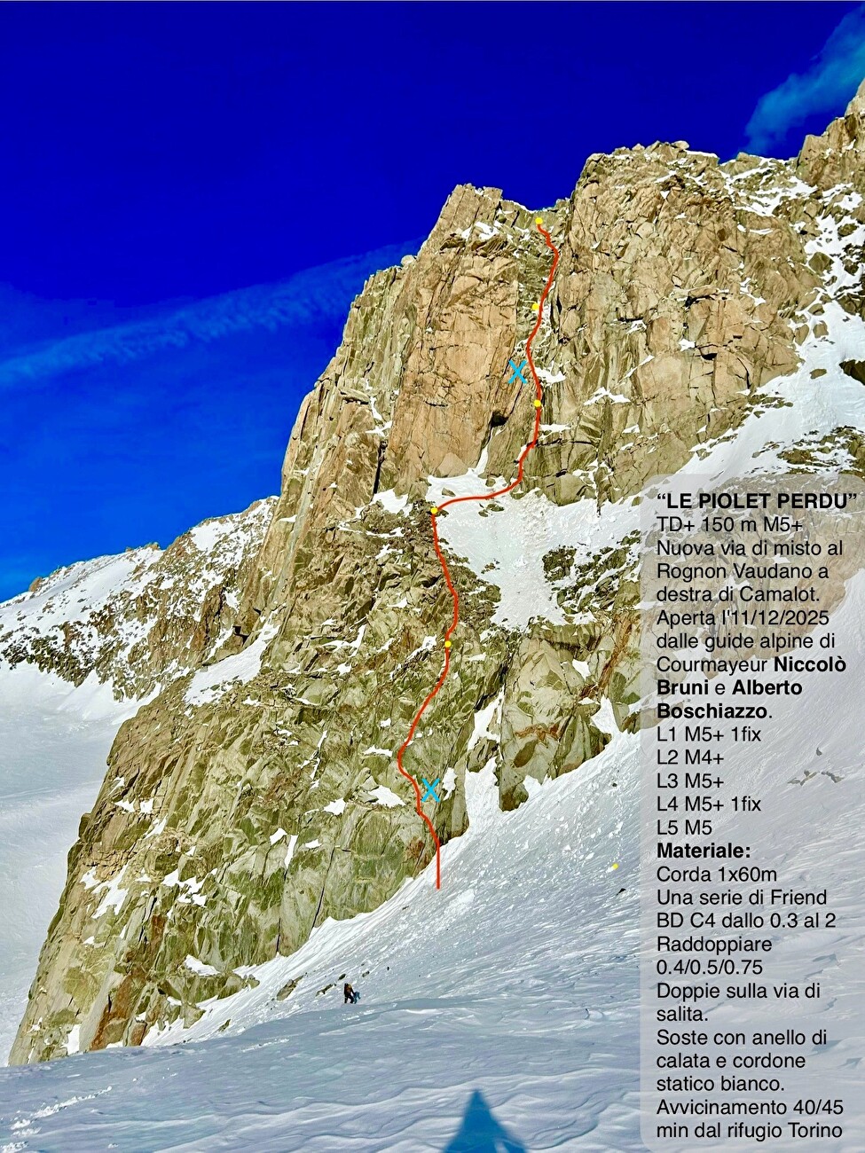 Rognon Vaudano, Mont Blanc, Alberto Boschiazzo, Niccolò Bruni - La ligne de route du Piolet Perdu à Rognon Vaudano, Mont Blanc (Alberto Boschiazzo, Niccolò Bruni, 11/12/2025) Rognon Vaudano, Mont Blanc, Alberto Boschiazzo, Niccolò Bruni - La ligne de route du Piolet Perdu à Rognon Vaudano, Mont Blanc (Alberto Boschiazzo, Niccolò Bruni, 11/12/2025)