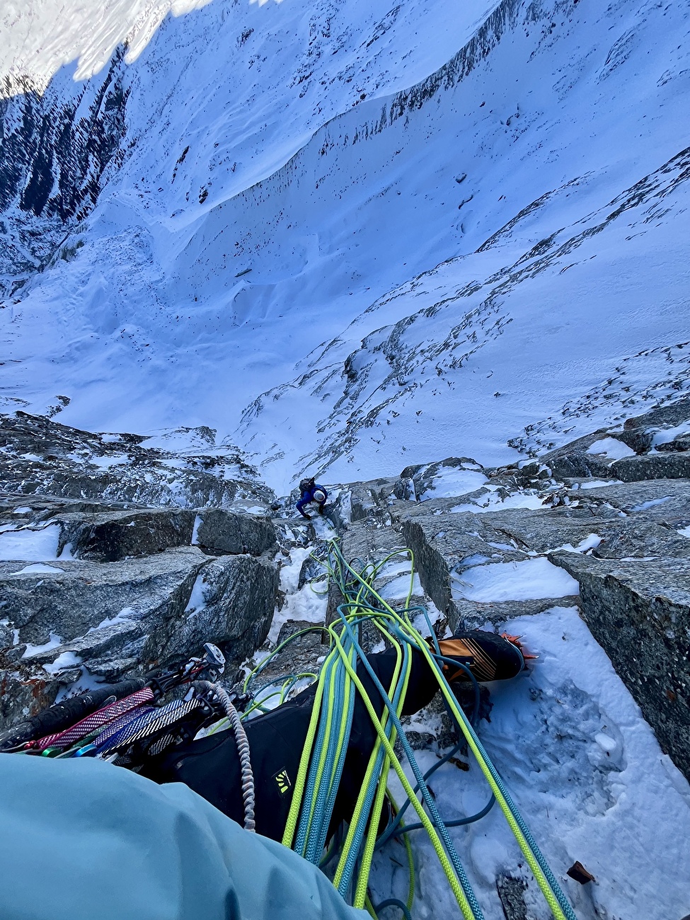 Schutzengelweg, Sagwand, Valsertal, Martin Sieberer, Lukas Waldner - Martin Sieberer et Lukas Waldner effectuent la première ascension hivernale du 'Schutzengelweg' sur la face nord de Sagwandspitze dans le Valsertal, Autriche, le 20/01/2026 Schutzengelweg, Sagwand, Valsertal, Martin Sieberer, Lukas Waldner - Martin Sieberer et Lukas Waldner effectuent la première ascension hivernale du 'Schutzengelweg' sur la face nord de Sagwandspitze dans le Valsertal, Autriche, le 20/01/2026