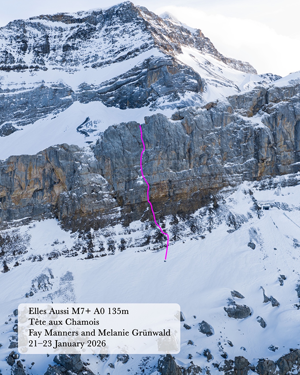 Tête aux Chamois, Suisse, Melanie Grünwald,Fay Manners - La ligne de route Tête aux Chamois, Suisse, Melanie Grünwald,Fay Manners - La ligne de route