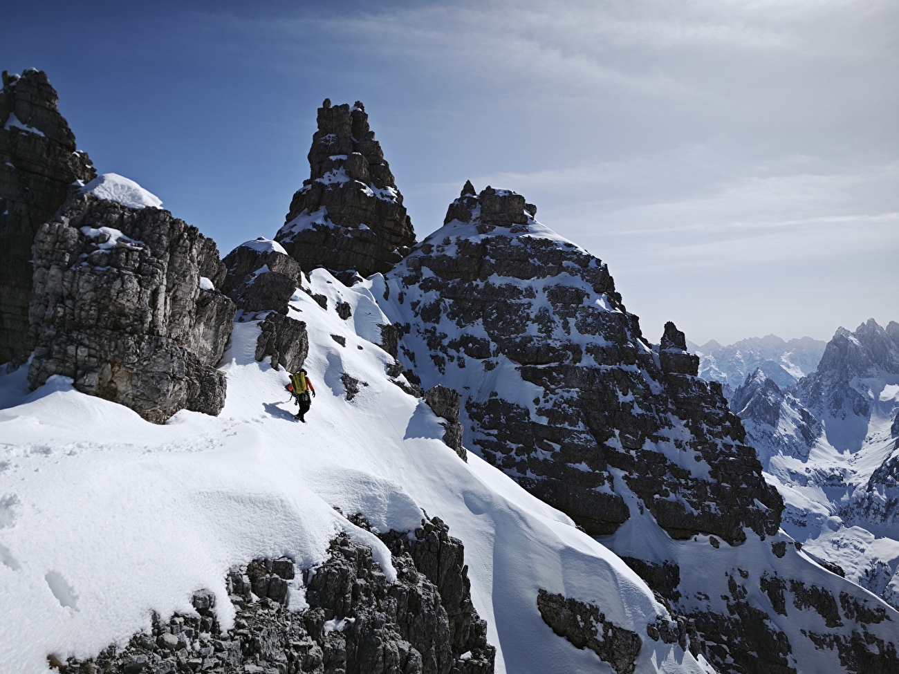 Tre Cime Skyline Integral Winter Traverse, Alessandro Baù, Mirco Grasso - La première traversée hivernale complète de la ligne d'horizon de Tre Cime di Lavaredo (Alessandro Baù, Mirco Grasso 6-8/03/2026)