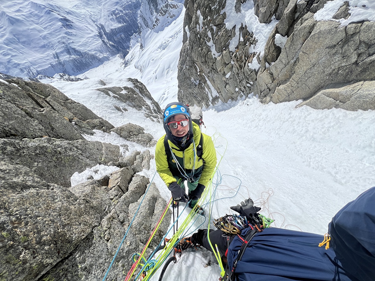 Petites Jorasses, Mont Blanc, Matteo Della Bordella, Mirco Grasso, Giacomo Mauri - La première ascension du 'Mutante' en face sud des Petites Jorasses (Matteo Della Bordella, Mirco Grasso, Giacomo Mauri 19-20/03/2026) Petites Jorasses, Mont Blanc, Matteo Della Bordella, Mirco Grasso, Giacomo Mauri - La première ascension du 'Mutante' en face sud des Petites Jorasses (Matteo Della Bordella, Mirco Grasso, Giacomo Mauri 19-20/03/2026)