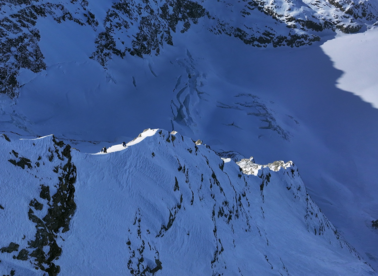 La trilogie hivernale du Piz Palü réalisée en une seule journée par Philipp Brugger, Lukas Waldner