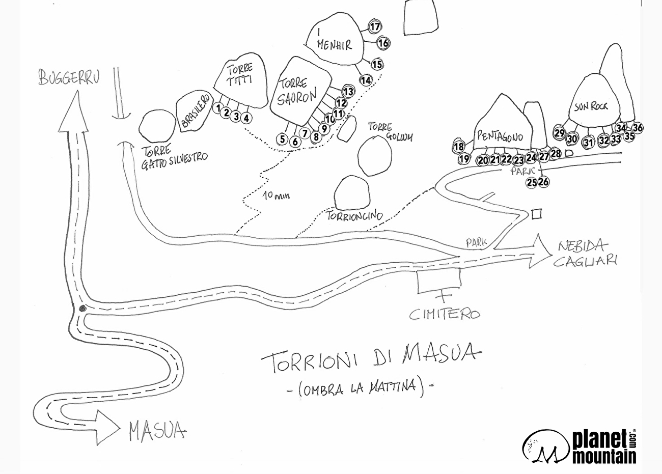 Escalade en Sardaigne, Torrioni di Masua - Torrioni di Masua en Sardaigne
