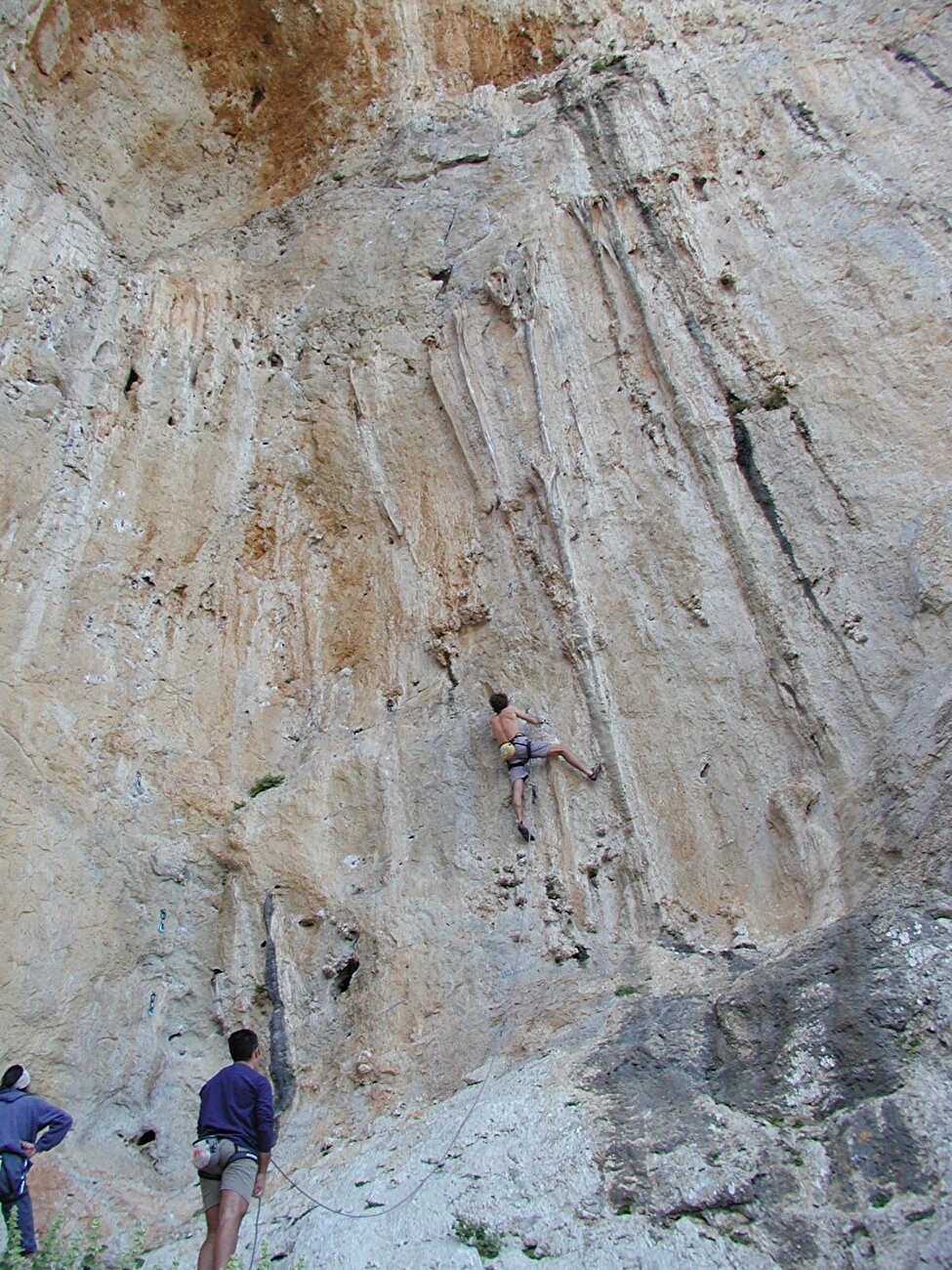 Kalymnos - Spartacus, Kalymnos : Nicholas Hobley gravissant 'Mon Batchounousougounoudoudou' (7a)